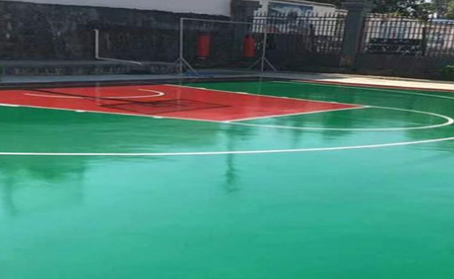 浙江篮球场翻新地面